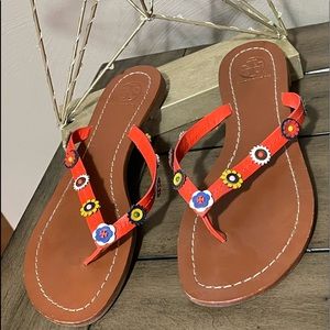 Tory Burch Terra Thong in Samba Excellent Preloved Condition Size 7.5